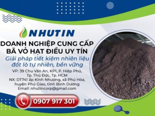 Đơn vị cung cấp bã vỏ hạt điều uy tín